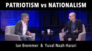 Patriotism VS Nationalism – Yuval Noah Harari amp Ian Bremmer at 92Y [upl. by Mcnelly]