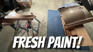 Painting the 2011 Volvo XC60 Rebuild Door and Fender DIY Garage Paint Job [upl. by Darren]