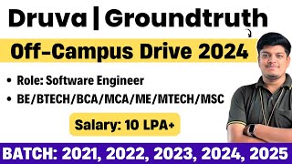 PayU Druva Groundtruth Biggest OffCampus Drive 2024 2025 2023 2022 2021  Salary 10 LPA [upl. by Aiksas833]