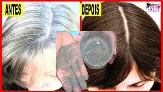 Cabelo Branco Fica Preto sem QUÍMICA e sem TINTA 👉🏾Escurece na HORA cabelo [upl. by Avilys]