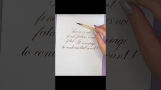 kaligrafieteri calligraphy kalligrafie copperplate ink inkoust pero motivace [upl. by Anoval]