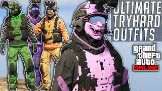 GTA 5 Online TRYHARDRnG OUTFITS AFTER PATCH 154 CLOTHING GLITCHES NOT MODDED Cay Perico [upl. by Ridan]