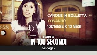 Tutte le risposte alle vostre domande sul canone Rai in 100 secondi [upl. by Ariad]