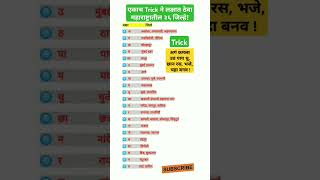 एकाच Trick ने लक्षात ठेवा महाराष्ट्रातील ३६ जिल्हे trick  maharashtra jilhe tricks  shorts [upl. by Simonsen43]