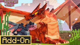 The BEST DRAGONS ADDON for Minecraft Bedrock Edition in depth review [upl. by Killian]