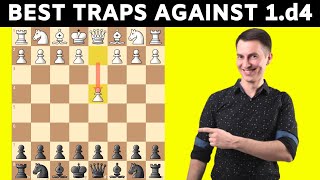 5 Best Chess Opening Traps For Black Against 1d4 [upl. by Sophronia]