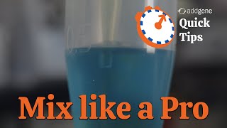 Mixing Liquids Using a Pipette Addgene Quick Tips [upl. by Eenaej]