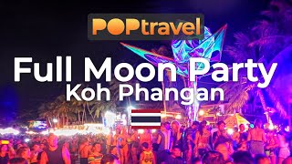 Walking on HAAD RIN BEACH  Koh Phangan Thailand 🇹🇭 Full Moon Party  4K UHD [upl. by Leira]