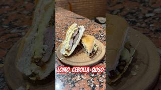 Receta en ig Gianlucaciarlo food sandwich lomito lomitos cebolla queso carne [upl. by Zingale]