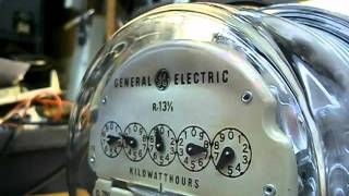 Old Kilowatt Hour Meters  Running [upl. by Ataynik]