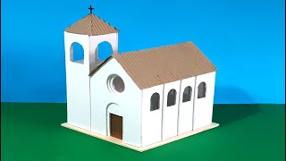 Como hacer una IGLESIA de CARTON [upl. by Ron498]