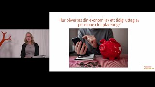 Rapportpresentation quotHur påverkas din ekonomi av ett tidigt uttag av pensionen för placeringquot [upl. by Yle]