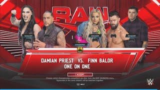 Finn Blair vs Damian priest full match  WWE 2K24 [upl. by Paco]