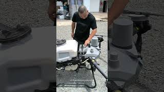 7700USD Newly Bought Drone Farm Chemical Spraying Test [upl. by Ahsakal]