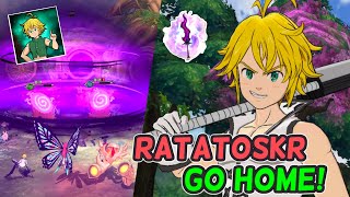 OLD Traitor Meliodas BREAKS Ratatoskr with HOLY RELIC Seven Deadly Sins Grand Cross [upl. by Rosanna]