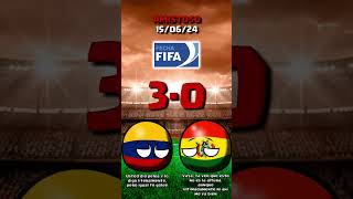 COLOMBIA vs BOLIVIA  AMISTOSO COUNTRYBALL [upl. by Arehahs]