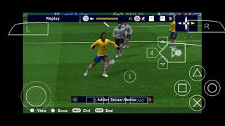 Ronaldinho performing elastico PES 23 PPSSPP [upl. by Trebleht268]