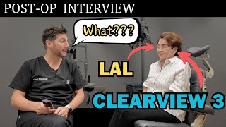 Patient Interview after having both the Clearview 3 amp LAL after LASIK [upl. by Ellened]