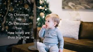 🎄Oh Christmas Tree with LYRICS  Kids Christmas Music Sing Along [upl. by Jenn339]