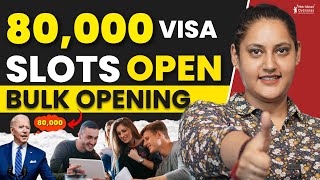 Good News US Visa Slots Open Now  80000 visa slots  Study in USA [upl. by Leahci]