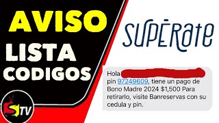 LISTA DE CÓDIGO DE BONO MADRE 2024 – AQUÍ ESTÁ TU CÓDIGO VERIFÍCALO [upl. by Annalla]