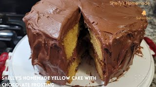 Yellow Cake with Chocolate Frosting [upl. by Ardiek]