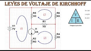 Supermallas  análisis de circuitos LVKejercicio 3 [upl. by Htiderem]