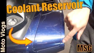 Getting to SilverWing 600 Coolant Reservoir Tutorial 104 [upl. by Jauch]