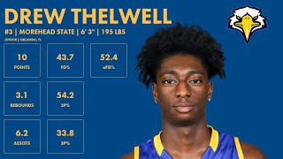 Drew Thelwell  Morehead State  202324 Transfer Portal Highlights [upl. by Mehitable]