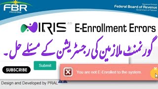 You are not in E Enrollment in system  E Enrollment error  FBR [upl. by Silvan373]