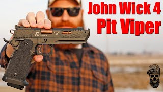 John Wicks New Pistol The TTI Pit Viper From JW4 First Shots [upl. by Idihc]