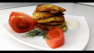 ОЛАДЬИ из Кабачков Цуккини Очень вкусный и простой рецепт [upl. by Orford]