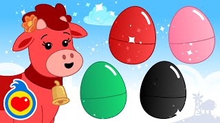 4 Huevos de Pascua Gigantes con Sorpresas y La Vaca Lola de Colores ♫ Plim Plim [upl. by Jacinthe]