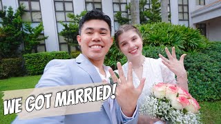 OUR WEDDING DAY Filipino  Lithuanian Civil Wedding Ceremony  Whole Day Vlog [upl. by Alilak]