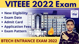 VIT Vellore VITEE 2022 Expected Exam Date  Application Form Eligibility Pattern Syllabus [upl. by Fiertz]