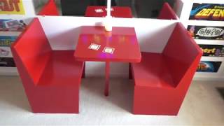 RESTAURANT BOOTH Custom Build 2 Seat Game Room Arcade table woodworking [upl. by Herzberg982]