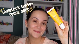 ISISPHARMA UVEBLOCK SPF50 TOQUE SECO Recomendado para pieles grasas 😳 [upl. by Hcirdla]