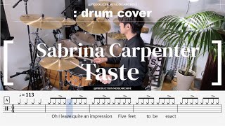 Sabrina Carpenter  Taste 드럼커버Drum Cover [upl. by Ermengarde]