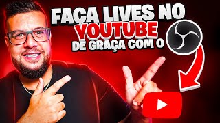 Tutorial Como transmitir sua tela ao vivo live pro Youtube com o OBS Configs  Cam [upl. by Ygief]