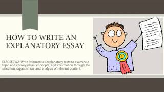 How to Write an Explanatory Essay 7th Gr [upl. by Anialam]