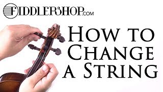 How to Change a String on Violin or Viola [upl. by Eide]