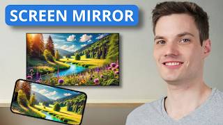 How to Screen Mirror iPhone to Samsung TV 2024 [upl. by Ardnasil876]