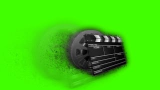 Clapperboard Particular  Green Screen Footage Free [upl. by Larcher946]