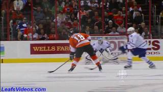 Maple Leafs  Flyers  Mike Richards Scores  101023 [upl. by Gridley]