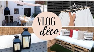 Aménagement amp décoration de la terrasse  VLOG [upl. by Blim320]