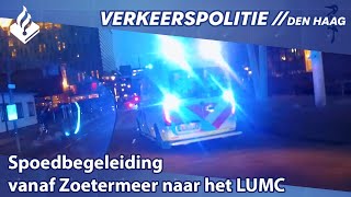 Spoedbegeleiding vanaf Zoetermeer naar het LUMC Leiden [upl. by Sekyere]