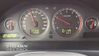 Volvo V70 25T 0100 kmh acceleration [upl. by Pepi]