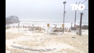 Maine coastal communities hit by flooding 3rd highest high tide recorded in Portland [upl. by Aerdua844]