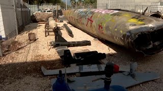 Israel military displays remnants of intercepted Iranian missile [upl. by Ohploda]