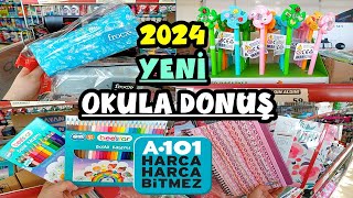 A101 YENİ OKUL EŞYALARI GELDİ 2024🎉DEFTER KALEMLİK ÇANTA KALEM🎀ERKEN ÇEKİM A101 OKUL ALIŞVERİŞİ [upl. by Agripina]